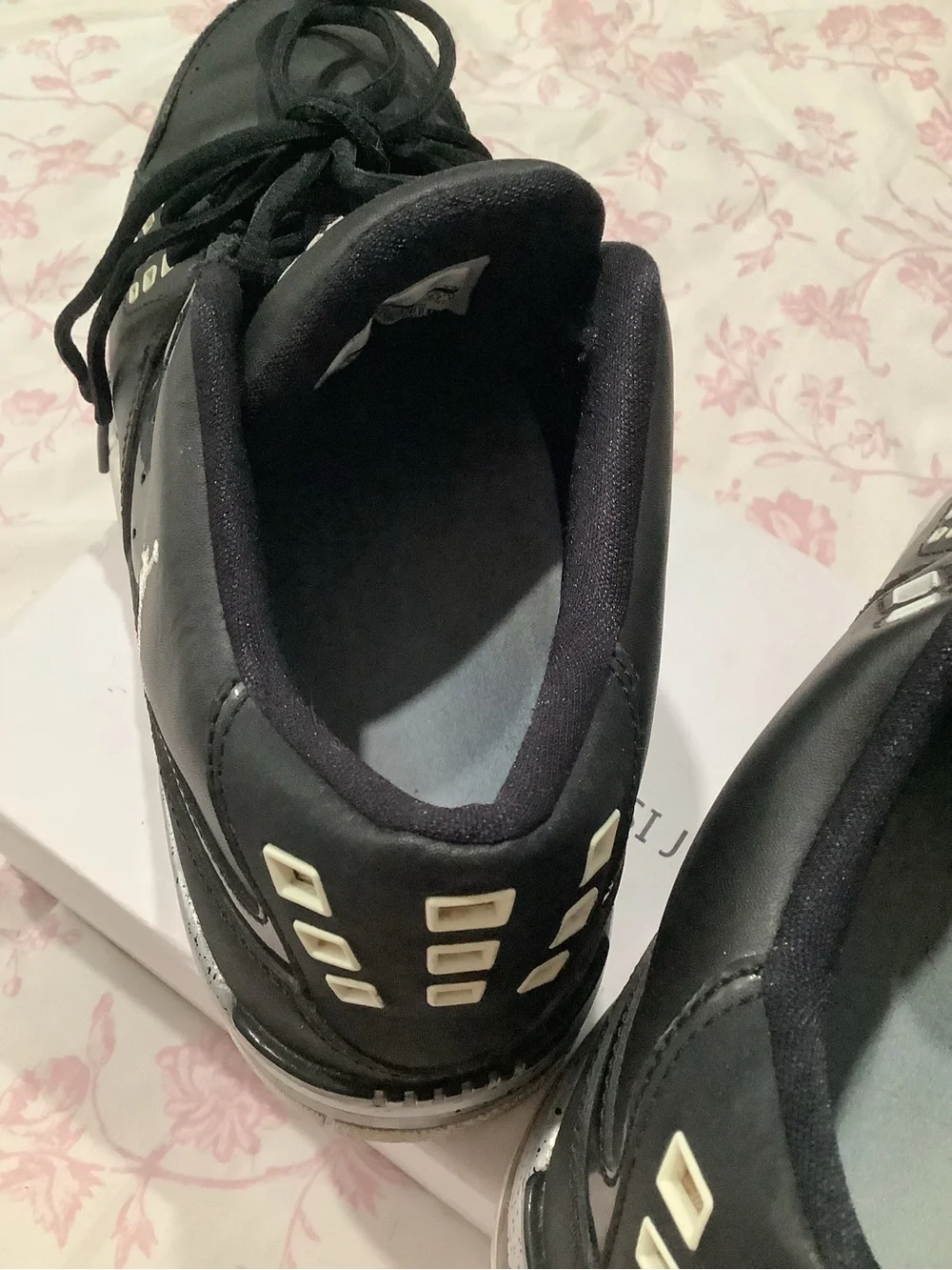 Jordan Black and White High-Top Sneakers